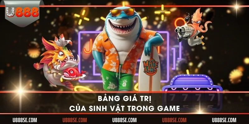 Bảng giá trị của sinh vật trong game