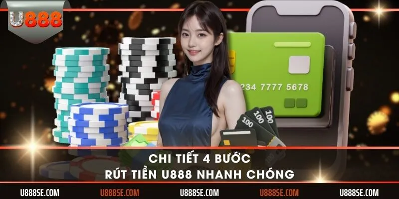 Chi tiết 4 bước rút tiền U888 nhanh chóng