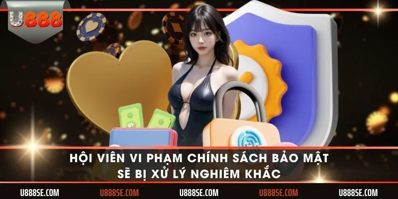 Hội viên vi phạm chính sách bảo mật sẽ bị xử lý nghiêm khắc